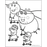 100 matrica kifestő lapokkal, 12 színezhető lap + matricák, Peppa malac