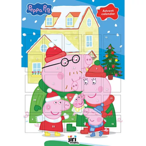 Adventi matricás naptár, 30x42cm, Peppa malac
