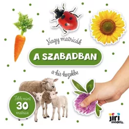   Nagy matricák kis kezeknek matricás füzet, 20x20cm, 16 oldal+4 lap matrica, A szabadban