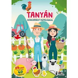 Kifestő A/4, matricákkal, 24 oldal, Tanya