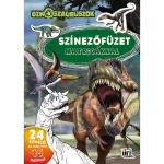 Kifestő A/4, matricákkal, 24 oldal, Dinoszauruszok