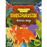 Világít a sötétben matricás könyv, A/4, 48 oldal+4 matricás lap (foszforeszkáló matricákkal is), Dinoszauruszok