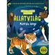 Világít a sötétben matricás könyv, A/4, 48 oldal+4 matricás lap (foszforeszkáló matricákkal is), Állatvilág