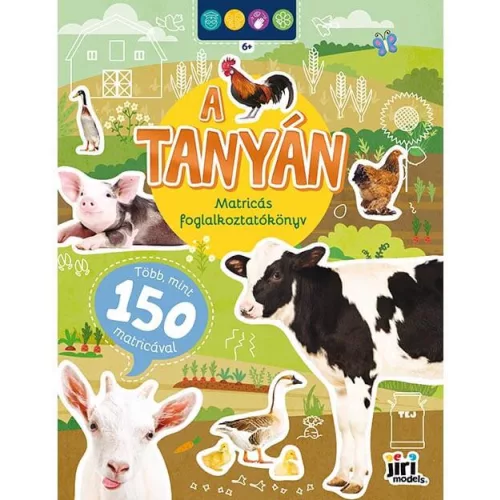 Matricás foglalkoztatókönyv, matricás füzet, A/4, 16 oldal+100 matrica, Tanya