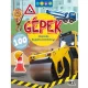 Matricás foglalkoztatókönyv, matricás füzet, A/4, 16 oldal+100 matrica, Gépek