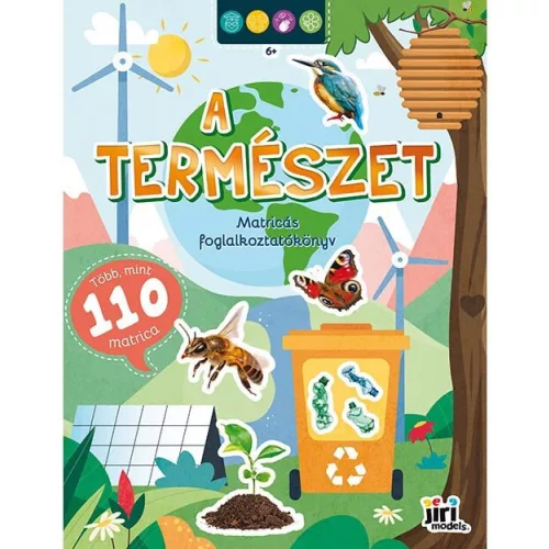 Matricás foglalkoztatókönyv, matricás füzet, A/4, 16 oldal+100 matrica, A természet