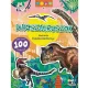 Matricás foglalkoztatókönyv, matricás füzet, A/4, 16 oldal+100 matrica, Dinoszauruszok