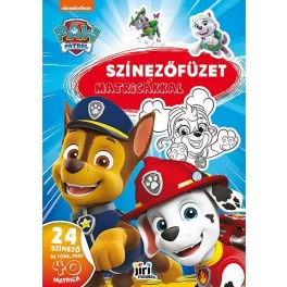 Kifestő A/4, matricákkal, 24 oldal, Mancs őrjárat, fiús