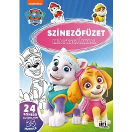   Kifestő A/4, matricákkal, 24 oldal, Mancs őrjárat, lányos