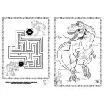 Kifestő A/4, 16 oldal, Dinoszauruszok