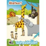 Kifestő A/5, 9 oldal+ 9 színes mintaoldal, Állatkert