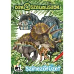 Kifestő A/5, 9 oldal+ 9 színes mintaoldal, Dinoszauruszok