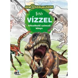 Fess vízzel színező, 19x27cm, 8 oldal, Dinoszauruszok