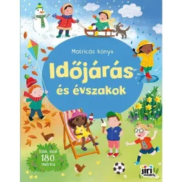   Matricás könyv, 22x28cm, 16 oldal+8 oldal matrica, Időjárás és évszakok