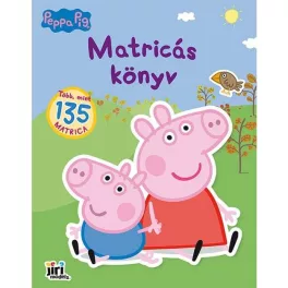   Matricás könyv, 22x28cm, 16 oldal+8 oldal matrica, Peppa Malac