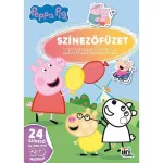 Kifestő A/4, matricákkal, 24 oldal, Peppa Malac