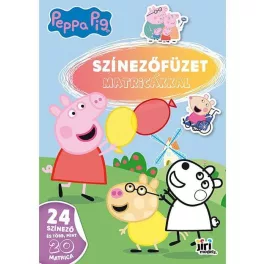 Kifestő A/4, matricákkal, 24 oldal, Peppa Malac