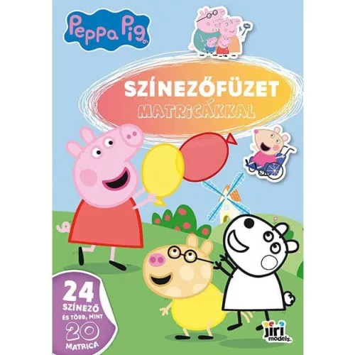Kifestő A/4, matricákkal, 24 oldal, Peppa Malac