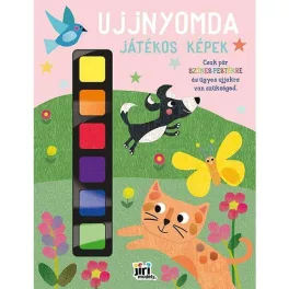   Ujjnyomda, játékos képek, 32 oldal + 6 ujjfesték, Állatok
