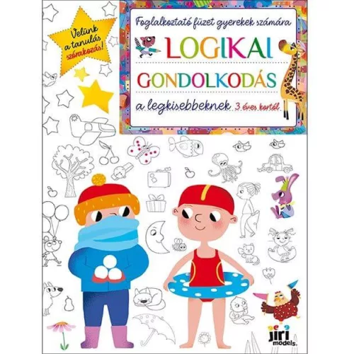Foglalkoztató füzet gyerekek számára A/4, 32 oldal, Logikai gondolkodás