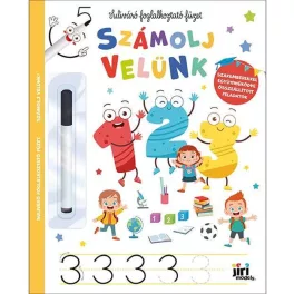   Suliváró foglakoztató füzet, 22 lekaparható lap + filctoll, Számolj velünk