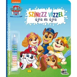   Fess vízzel újra és újra!, 10 oldal+vizes toll, Mancs őrjárat
