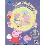 Színezőkönyv világító matricákkal, 23x30cm, 24 oldal, Peppa Malac