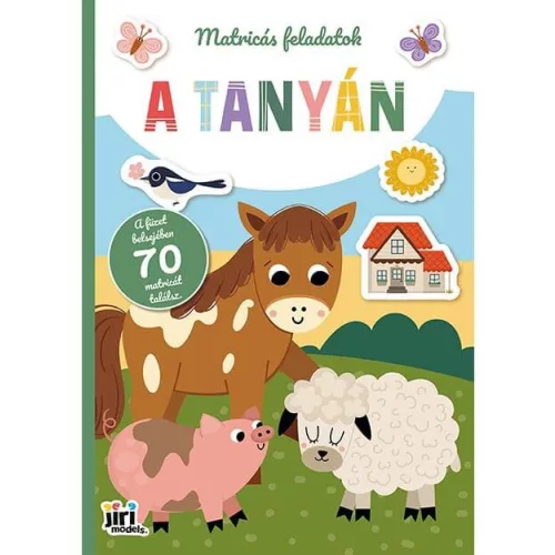 Matricás feladatok matricás füzet, A/4, 16 oldal+6 oldal matrica, A tanyán