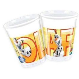 Jégvarázs műanyag pohár, Olaf, 200ml, 8 db/csomag