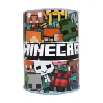 Minecraft írószer szett 7 db-os ceruzatartóval (vonalzó, ceruza, notesz, radír, hegyező, stb.)