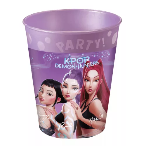 K-POP Démonvadászok pohár szett, műanyag, 250 ml, 4 db/szett