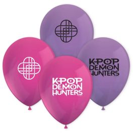 K-POP Démonvadászok gumi lufik, 8 db/szett, 28cm-es
