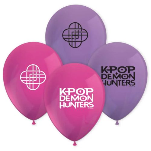 K-POP Démonvadászok gumi lufik, 8 db/szett, 28cm-es