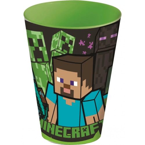 Minecraft pohár, műanyag, 430 ml, 1 db