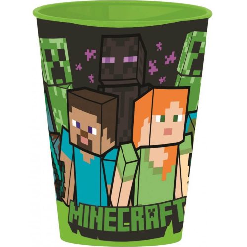 Minecraft pohár, műanyag, 260 ml, 1 db