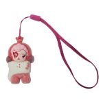 Meglepetés mini plüss plüssfigura, Skullpanda design, akasztóval, kb. 4,5x2,5cm