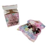 Meglepetés mini plüss plüssfigura, Skullpanda design, akasztóval, kb. 4,5x2,5cm