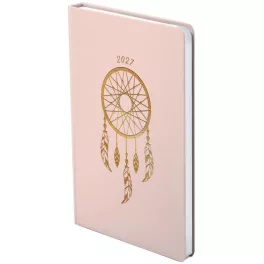   Pastel határidőnapló, B/6, heti tervező, 2027, rózsaszín