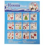 Ablakmatrica, karácsonyi, 16x16cm, többféle változat