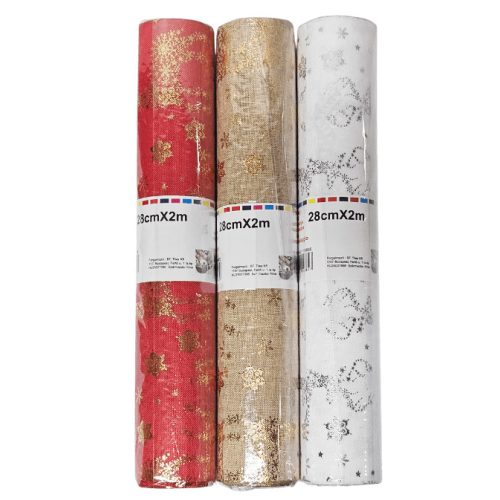 Asztali futó, asztalközép 28 cm x 2m, karácsonyi, többféle változat (1104885)