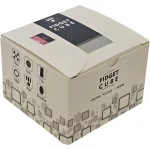 Fidget toys, fidget cube, stresszoldó kocka, kb. 3x3cm, akasztóval, dobozban