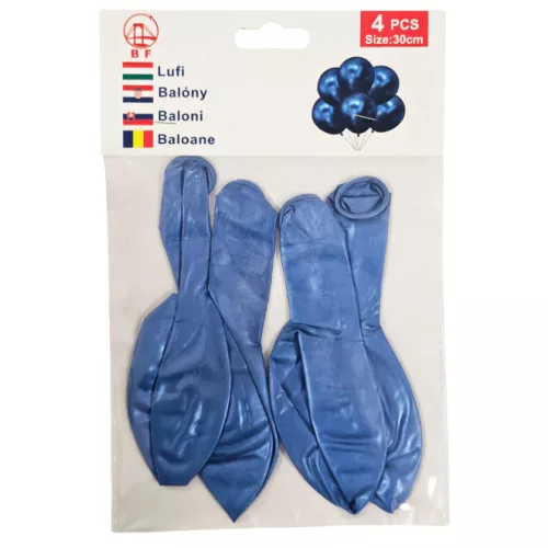 Lufi, 30 cm, 4 db/csomag, kék