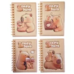 Kapibara spirál notesz, B/6, vonalas, többféle változat 