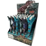 Radírozható zseléstoll, nyomógombos, 0,5mm, dínós (HZ-1612)