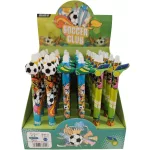 Radírozható zseléstoll, nyomógombos, 0,5mm, focis (HZ-1781)