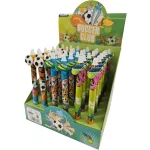 Radírozható zseléstoll, nyomógombos, 0,5mm, focis (HZ-1781)