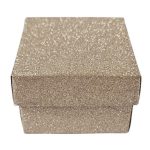 Ékszerdoboz, 5x5cm, rosegold