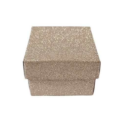 Ékszerdoboz, 5x5cm, rosegold