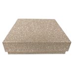 Ékszerdoboz, 9x9cm, rosegold