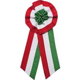 Kokárda, 4x9cm, biztosítótűvel